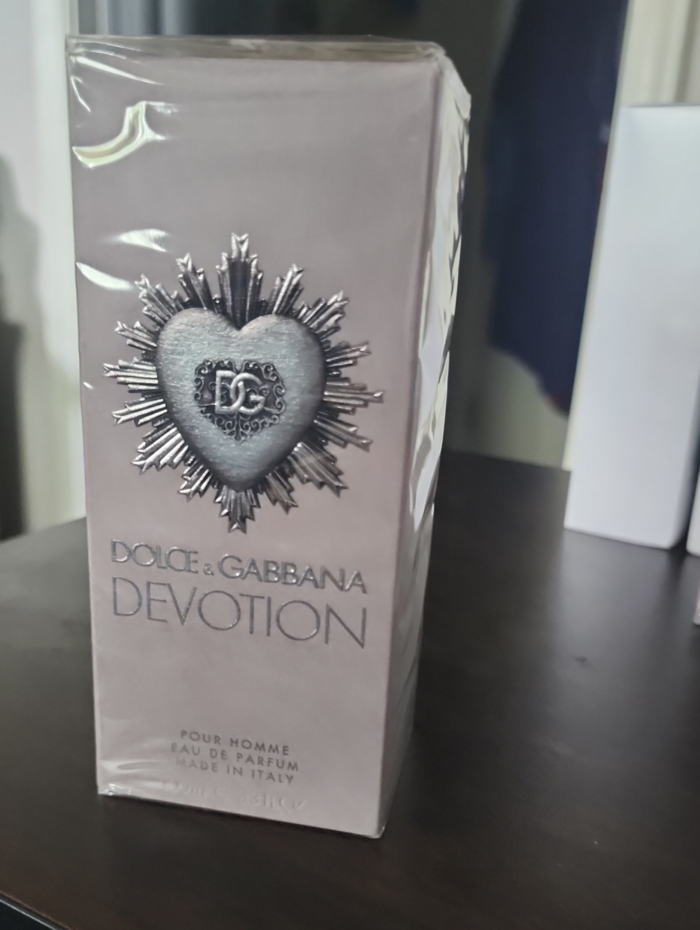 Dolce & Gabbana Devotion Taupe Box with Silver Emblem